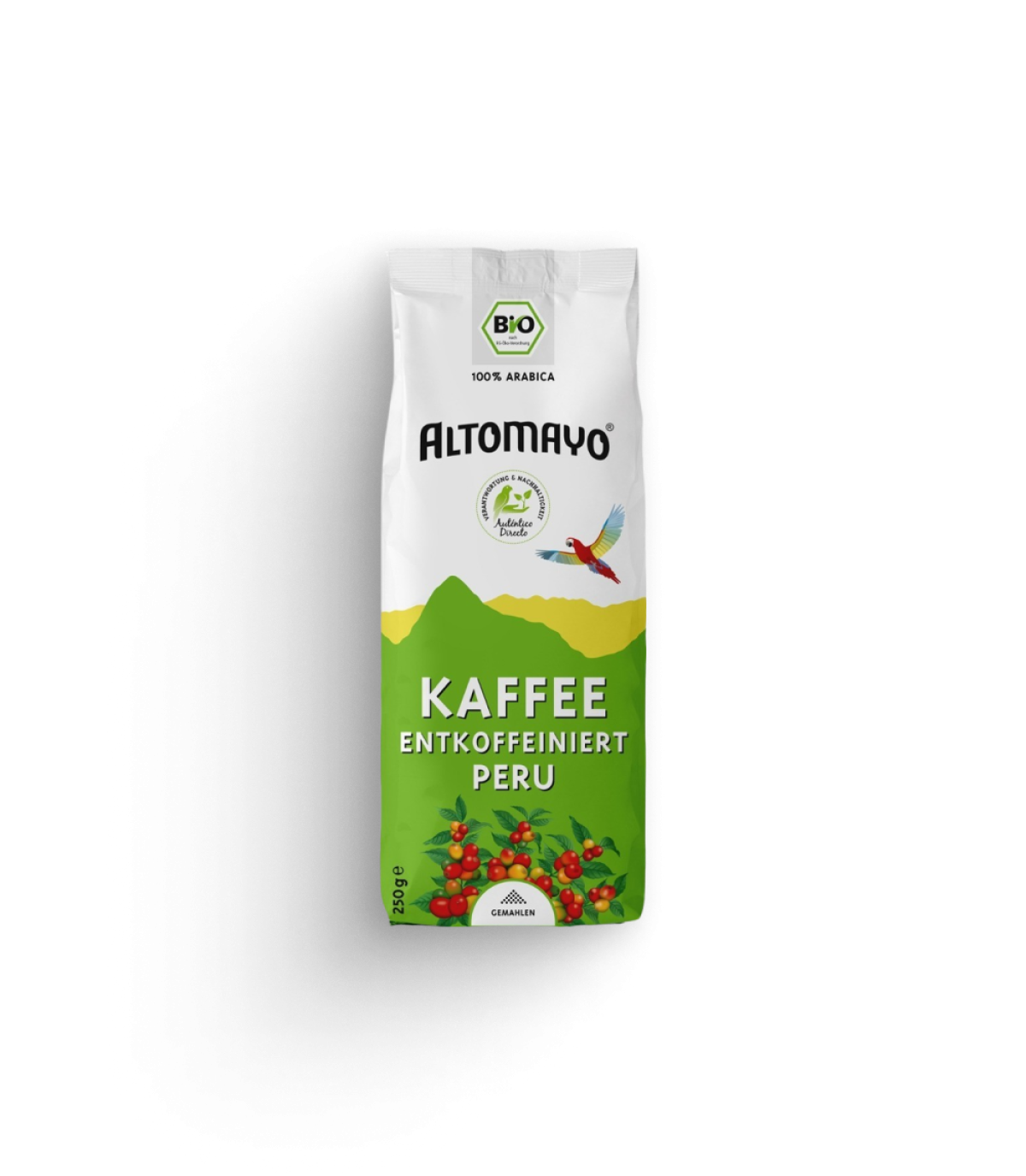 Kaffee entkoffeiniert, gemahlen