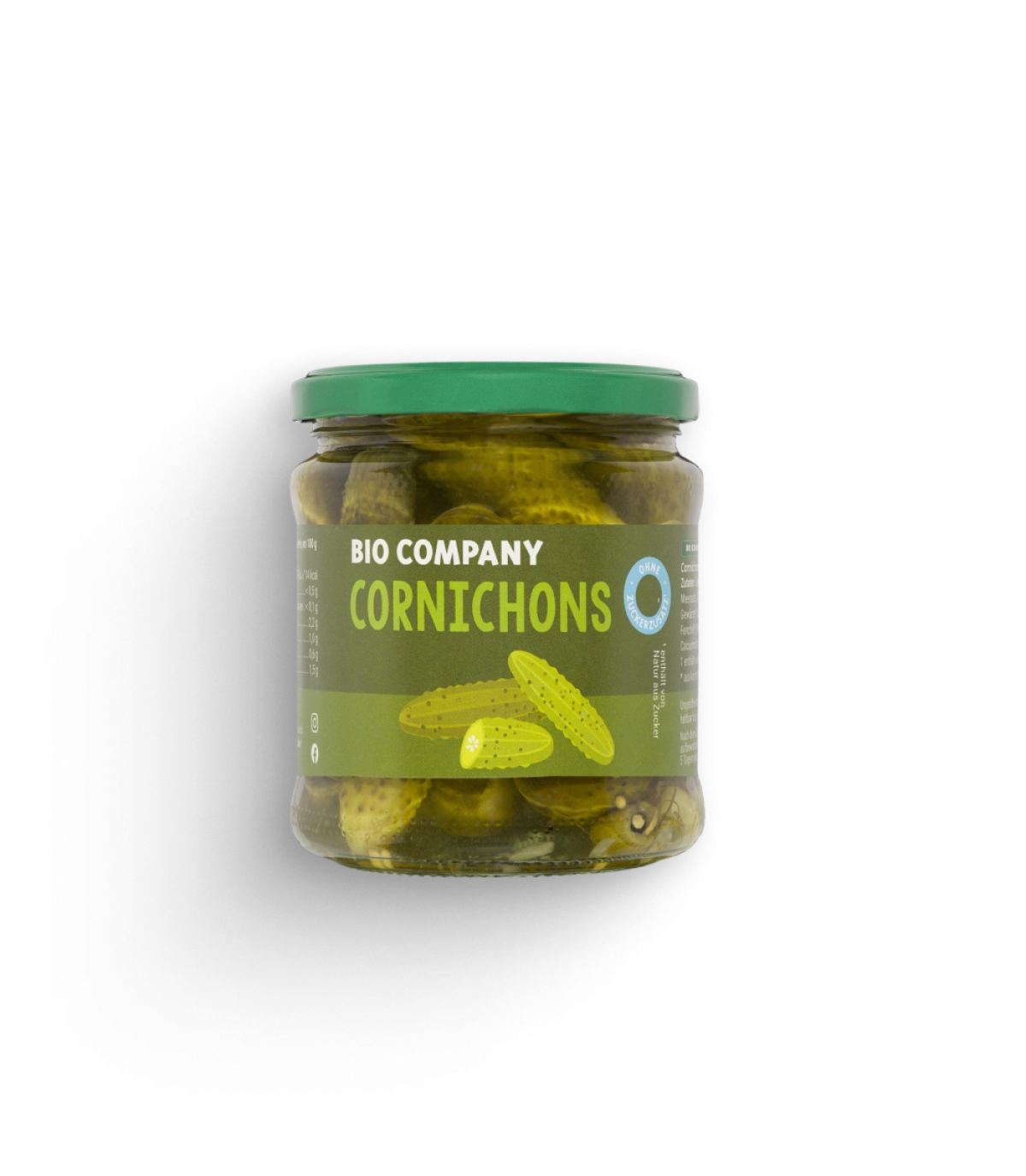 Cornichons ohne Zuckerzusatz