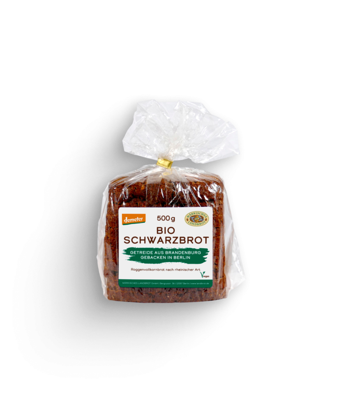 Schwarzbrot in Scheiben