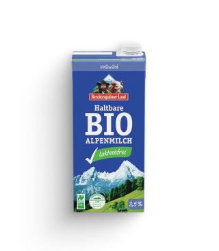 haltbare, laktosefreie Vollmilch, 3,5 % Fett