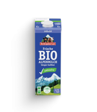länger haltbare, laktosefreie Vollmilch, 3,5% Fett